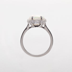 The Natalia - Australian Opal and Diamond Ring