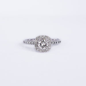 The Ada - 14K White Gold and Diamond Ring