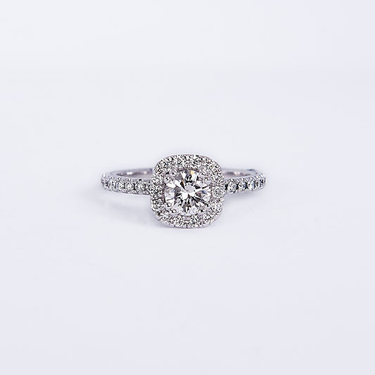 The Ada - 14K White Gold and Diamond Ring