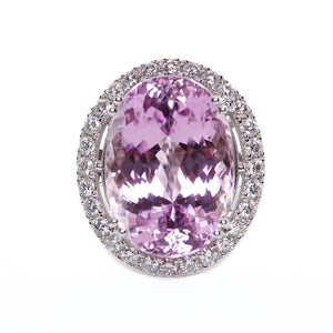 The Vivian 18K Kunzite and Diamond Ring – Lorraine Fine Jewelry