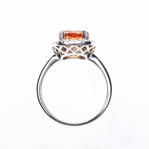 The Serena - 18K Imperial Topaz and Diamond ring