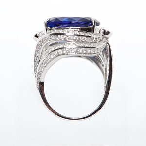 The Bella - Tanzanite and Diamond Ring