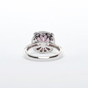 The Grace - GIA Certified 18K Spersastite Garnet and Diamond ring