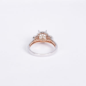The Bellarose - 14K White & Rose Gold Diamond Ring