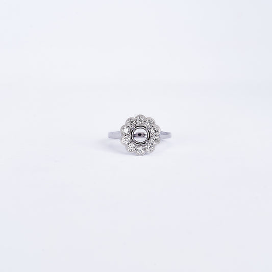The Trina - 18K White Gold and Diamond Ring