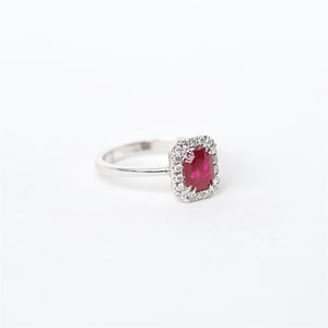 The Giselle - 18K Ruby and Diamond ring