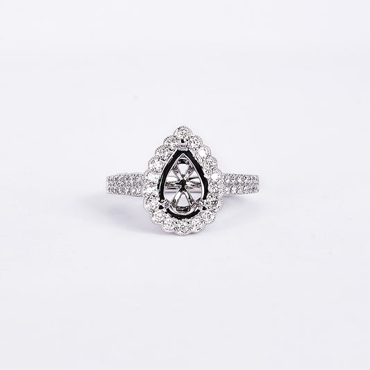 The Lisa - 18K White Gold and Diamond Ring
