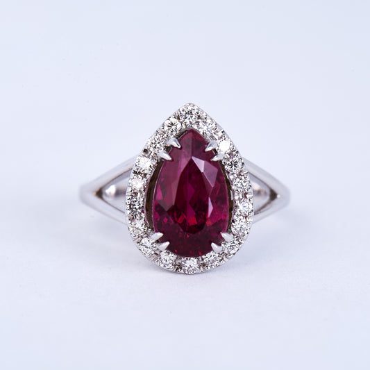 The Meredith - 18K Tourmaline and Diamond Ring