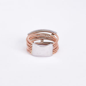The Juliana - 14K White & Rose Gold Diamond Ring