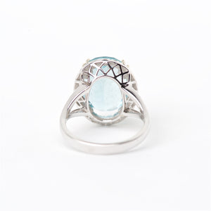 The Jaylin - 18K AAA Aquamarine and Diamond Ring