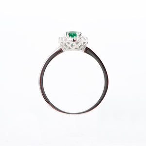 The Sienna - 18K Colombian Emerald and Diamond ring