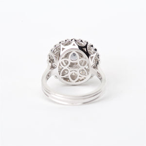 The Azura - 18K Diamond and Sapphire Ring