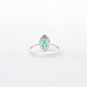 The Lucia - 18K Colombian Emerald and Diamond Ring