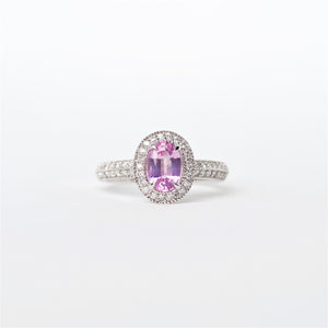 The Julia - 18K Pink Sapphire and Diamond Ring