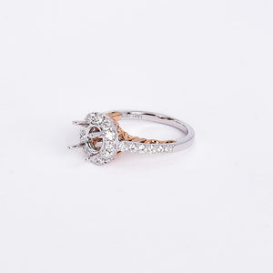 The Kris - 18K White and Rose Gold Diamond Ring
