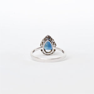 The Tessa - 18K Blue Sapphire and Diamond Ring