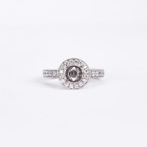 The Ella - 18K White Gold and Diamond Ring