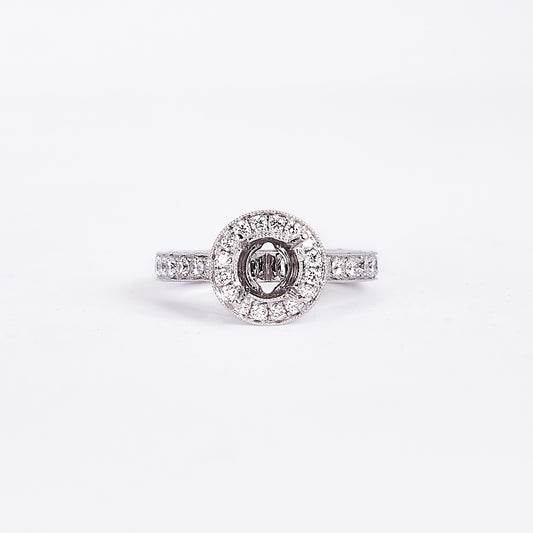 The Ella - 18K White Gold and Diamond Ring