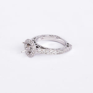 The Ella - 18K White Gold and Diamond Ring