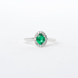 The Hope - 18K Colombian Emerald and Diamond Ring