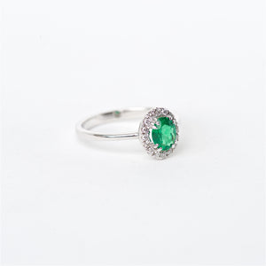 The Hope - 18K Colombian Emerald and Diamond Ring