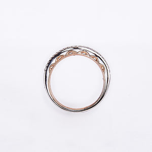 The Perry - 14K White and Rose Gold Diamond Ring