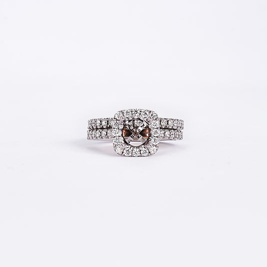 The Lasy - 14K White and Rose Gold Diamond Ring