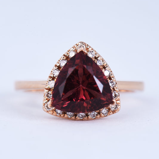 The Alexandra - 14K Tourmaline and Diamond Ring