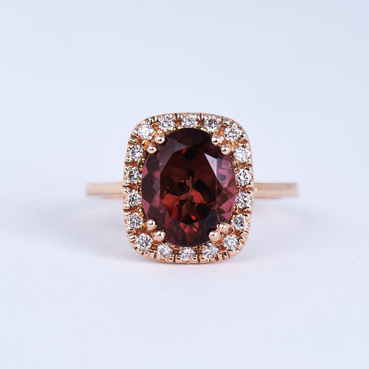 The Morgan - 14K Tourmaline and Diamond Ring