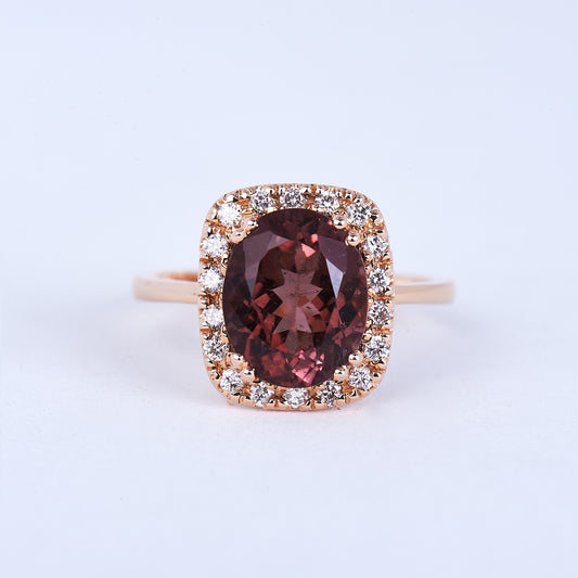The Milan - 14K Tourmaline and Diamond Ring