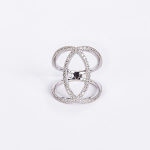 The Sarah - 14K White Gold and Diamond Ring