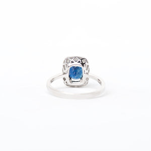 The Genesis - 14K Blue Sapphire and Diamond Ring