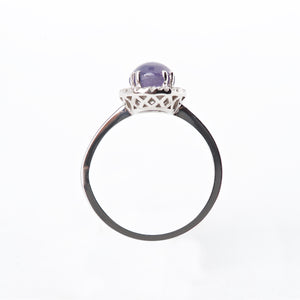 The lexi - 18K Star Sapphire and Diamond Ring