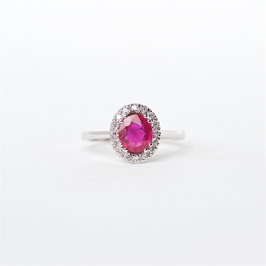 The Emmy - 18K Ruby and Diamond ring