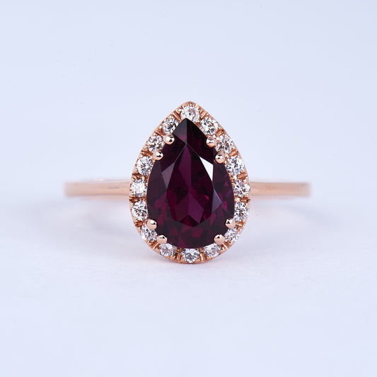 The Kelly - 14K Tourmaline and Diamond Ring