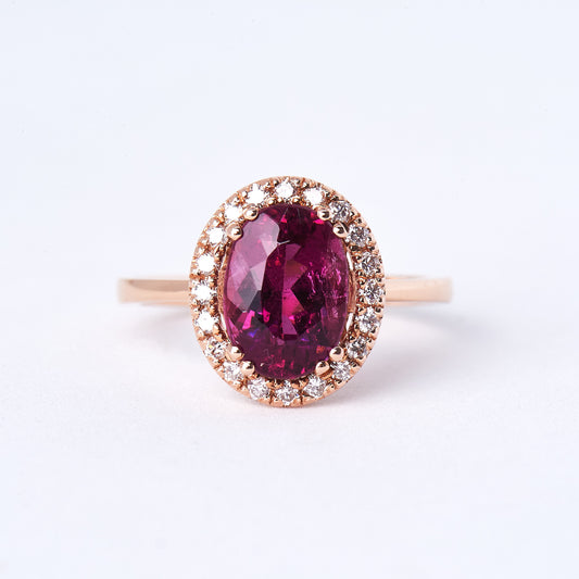 The Laila - 14K Tourmaline and Diamond Ring