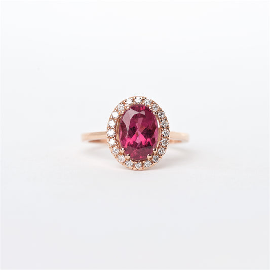 The Paige - 14K Tourmaline and Diamond ring