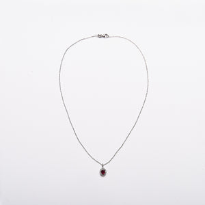 The Chichi - 14K White Gold and Ruby Pendant