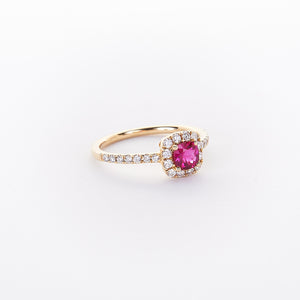 The Gigi - 14K Yellow Gold and Ruby Ring