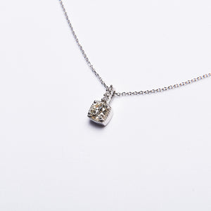 The Gwyneth - 14K White Gold Diamond Pendant