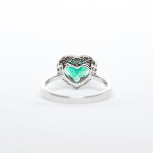 The Tracy - 18K Emerald and Diamond ring